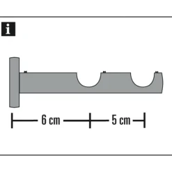 Träger 2-lfg offen New York 12mm edelst.