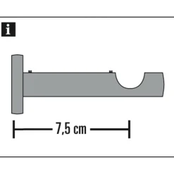 Träger 1-lfg offen New York 12mm edelst.
