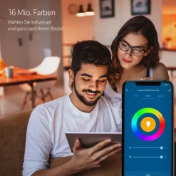 Unitec WIFI LED-Leuchtmittel Smart E14 3,5W RGB CCT dimmmbar