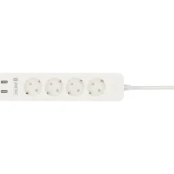 Unitec WIFI Steckdosenleiste Smart 4fach inkl 2xUSB weiß