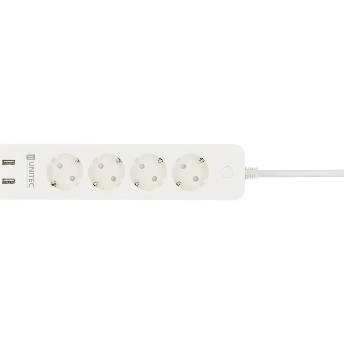 Unitec WIFI Steckdosenleiste Smart 4fach inkl 2xUSB weiß