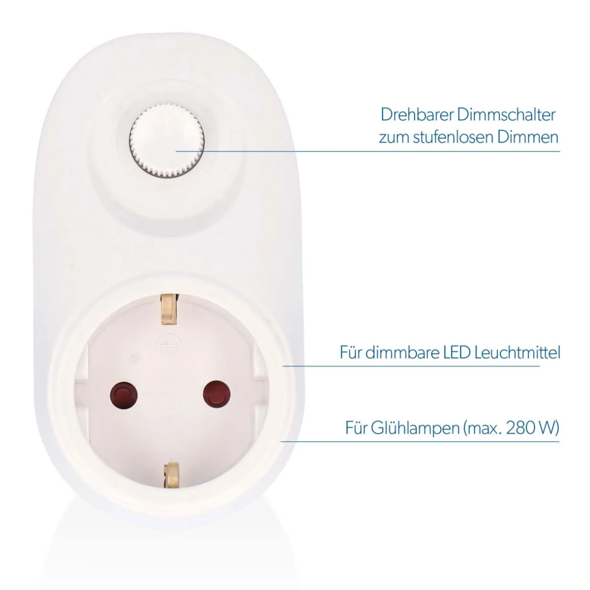 Unitec Zwischenstecker mit Dimmer