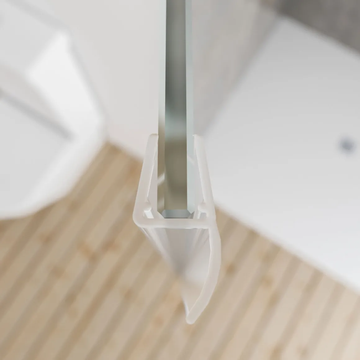 Universal Dichtleiste senkrecht für DK5,6,8 mm / 2000 mm Breite Dichtelippe 12