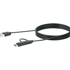 USB 3.1 A-kabel C St./2.0 Micro B St -2.0 A St. 1m sw