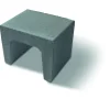 U-Stein-Ecke anthrazit 40/40/40 cm