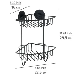 Vacuum-Loc Eckregal 2 Eta. Bari schwarz