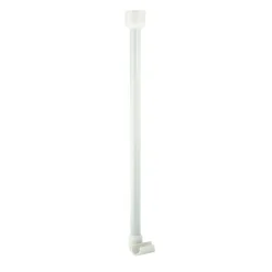ValblueDeckenstütze für 25 mm Duschgestänge 55 cm weiß Aluminium