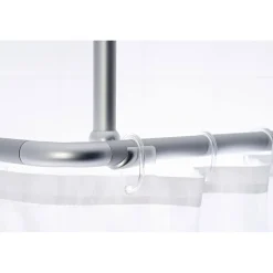 ValblueDeckenstütze für 25 mm Duschgestänge 55 cm weiß Aluminium