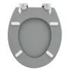 Valblue WC-Sitz Cement Betonoptik MDF-Holzkern Absenkautom. Metallscharn.