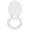 Valblue WC-Sitz Easy 2.0 weiss, MDF-Holzkern, Metallscharniere verchromt