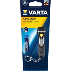Varta LED-Taschenlampe Day Light Key Chain Light mit Batterien schwarz