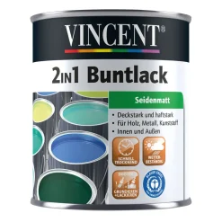 Vincent 2in1 Buntlack Lehmbraun seidenmatt 375 ml