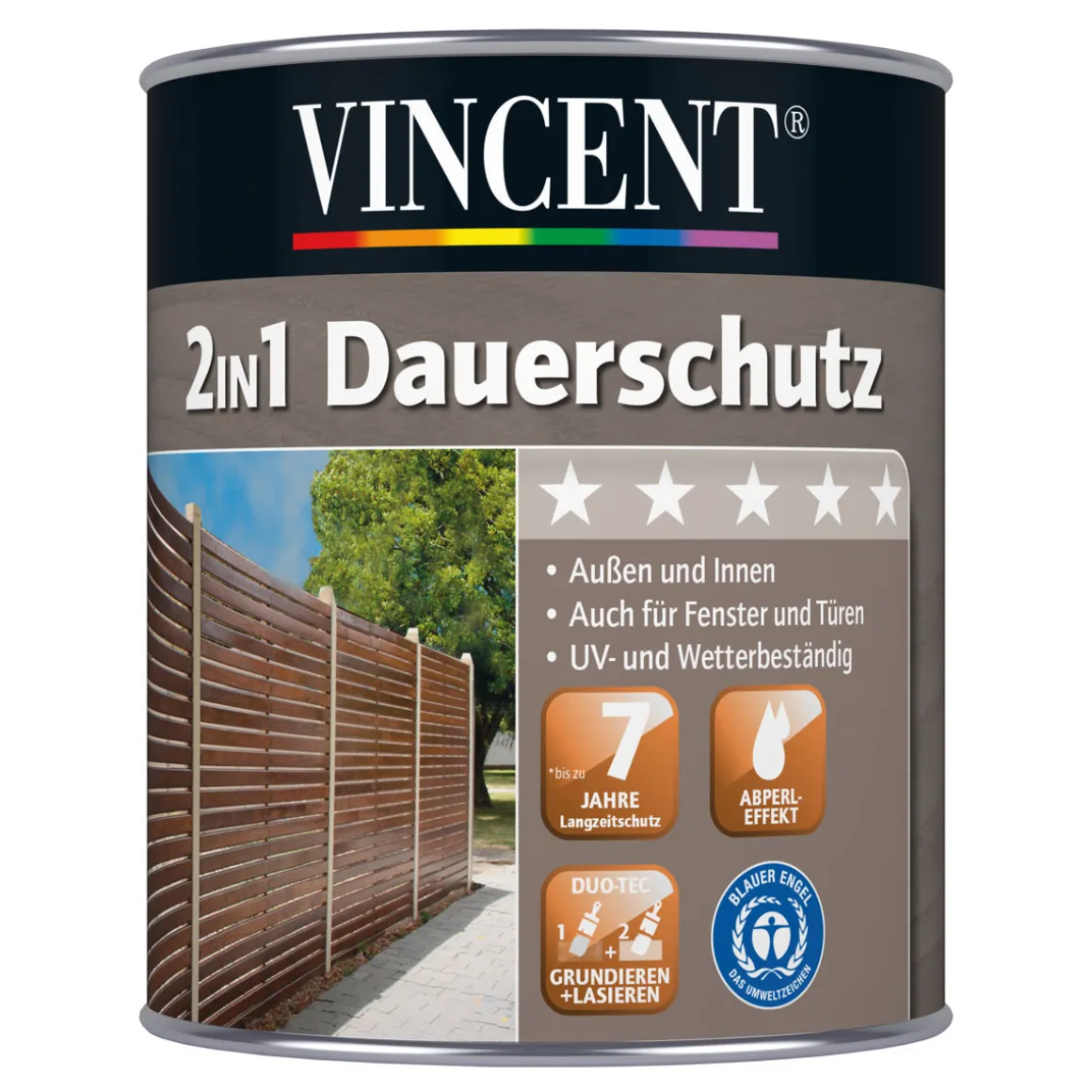 Vincent 2in1 Dauerschutz Eiche 0,75 L