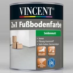 Vincent 2in1 Fußbodenfarbe beige 750 ml