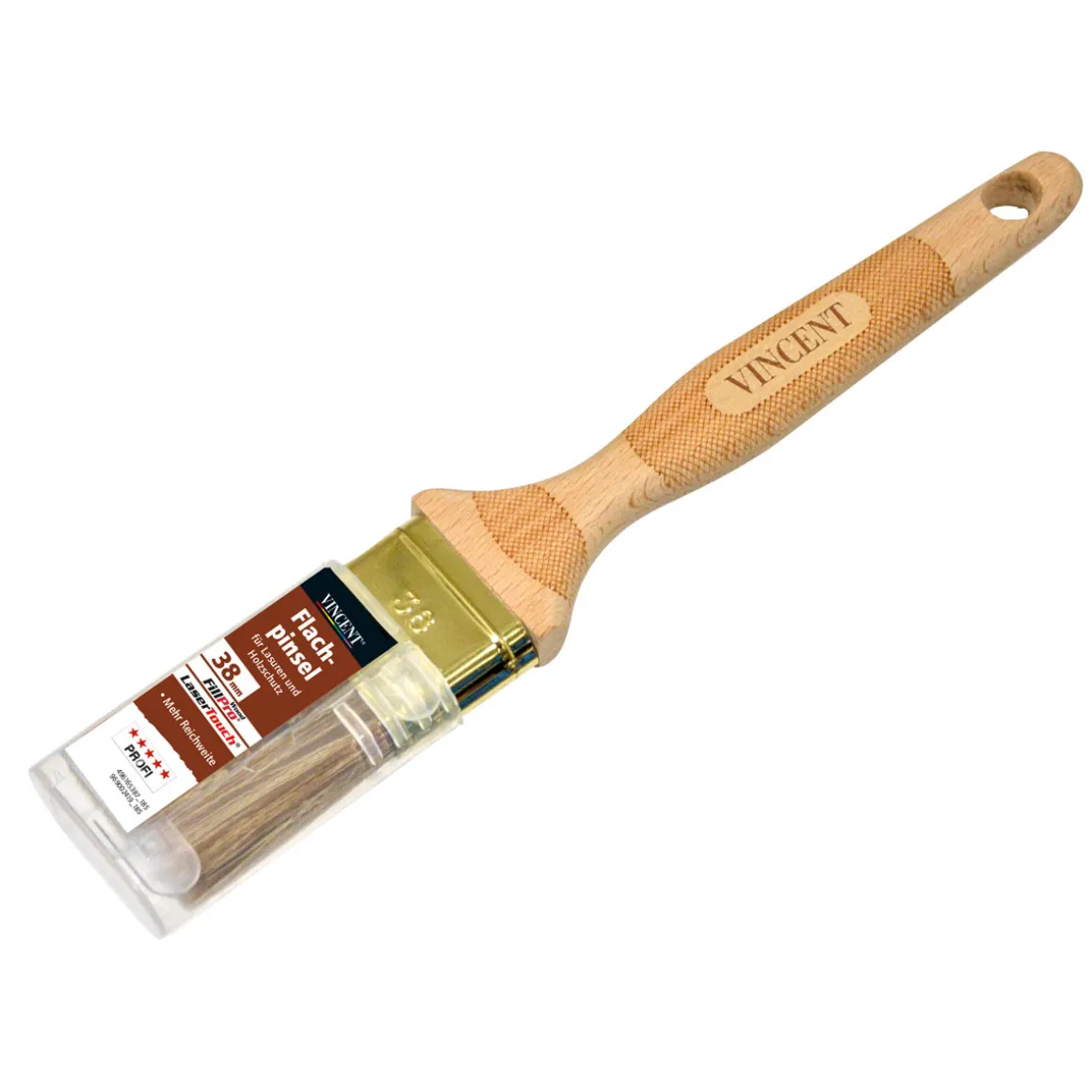 Vincent LaserTouch Flachpinsel Lasur 38 mm