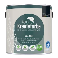 VincentNatura Kreidefarbe Smaragd matt 2,5 L