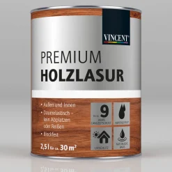 Vincent Premium Holzlasur Dunkelgrau 2,5 L