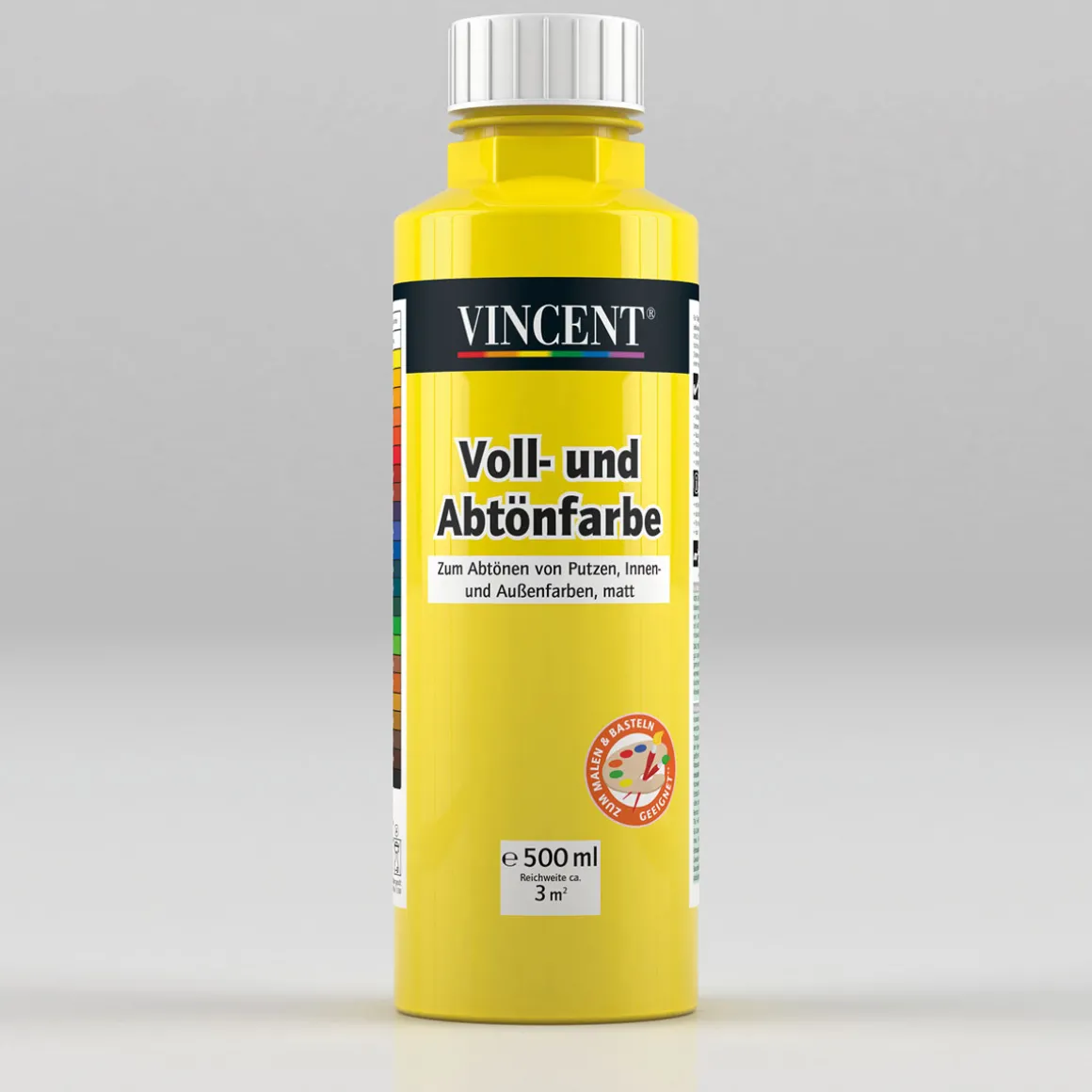 Vincent Voll- und Abtönfarbe gelb 0,5 L