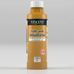 Vincent Voll- und Abtönfarbe ocker 0,5 L