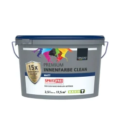 Vincent Wandfarbe Premium Innenfarbe Clean Mix it matt 2,5 L