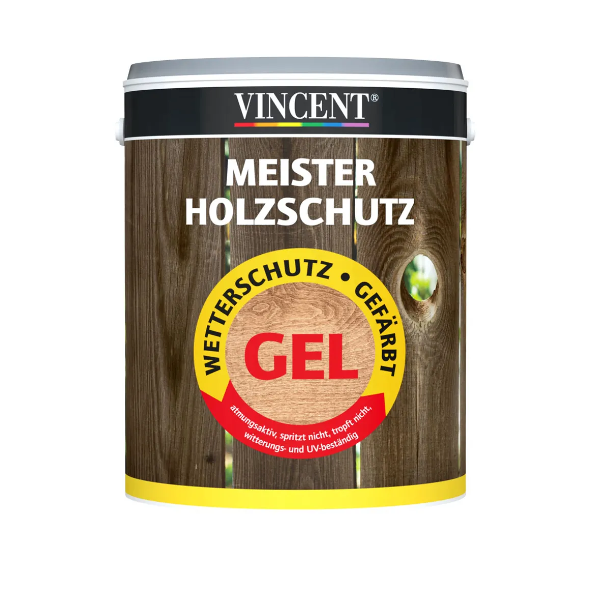 Vincent Wetterschutzgel Meister Holzschutz Eiche 3,5 L