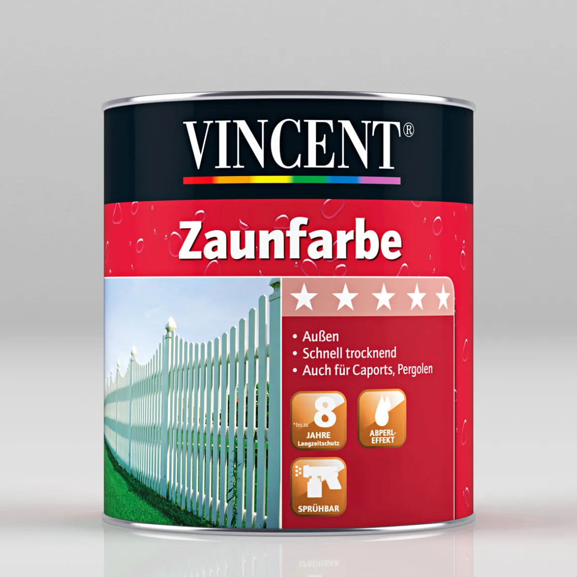 Vincent Zaunfarbe grau 2 l