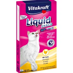 Vitakraft Katzensnack Liquid SNACK Huhn und Taurin 6 x 15 g