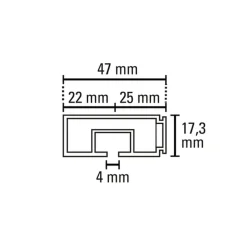 Vorhangschiene GE 1 150cm weiß