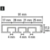 Vorhangschiene GE 3 180cm weiß