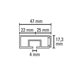 Vorhangschiene GE 1 250cm weiß
