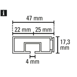 Vorhangschiene GE 1 120cm weiß
