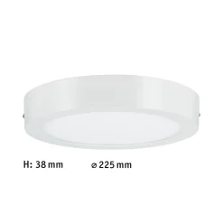WallCeiling Lunar 17W LED 220mm weißmatt 230 V Alu