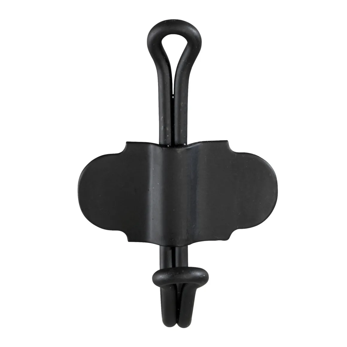 Wandhaken Nostalgie, schwarz matt
