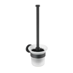 WC-Garnitur, Bosio Black, Edelstahlmatt