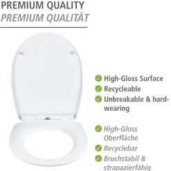 WC-Sitz Polar, Thermoplast, high gloss