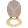WC-Sitz Stag, MDF/Bambus