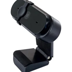 Webcam m. integrierter Abdeckung schwarz