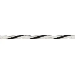 Weidezaunseil TopLine 200 m Durchmesser 6 mm schwarz-weiß