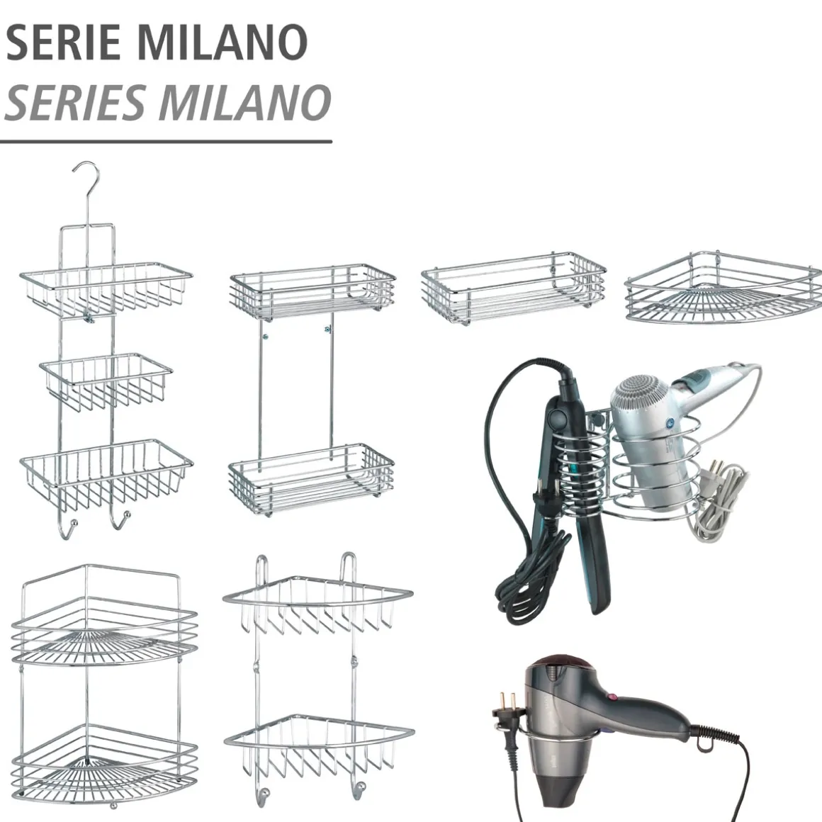 Wenko Duschcaddy Milano 3 Ablagen