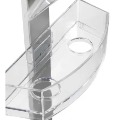 Wenko Duschcaddy Premium mit 2 Ablagen und Edelstahl-Haken