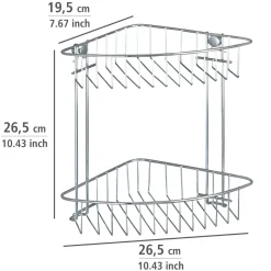 Wenko Eckregal Classic 2 Etagen