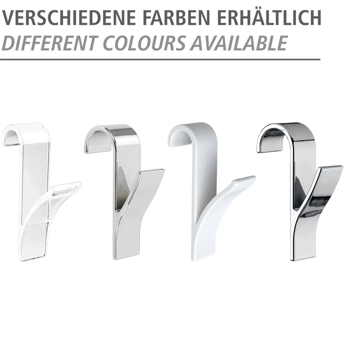 Wenko Haken für Handtuchheizkörper weiß 2er Set