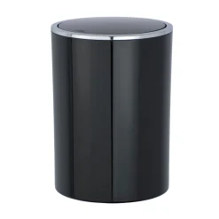 Wenko Schwingdeckeleimer Inca schwarz 5 L