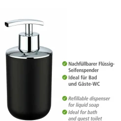 Wenko Seifenspender Brasil schwarz 320 ml