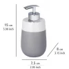 Wenko Seifenspender Malta grau/weiß 290 ml