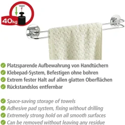 Wenko Turbo-Loc Handtuchstange