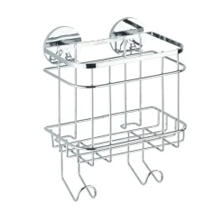 Wenko Turbo-Loc Wandkorb mit Haken