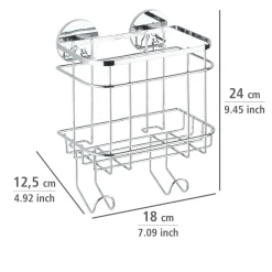 Wenko Turbo-Loc Wandkorb mit Haken