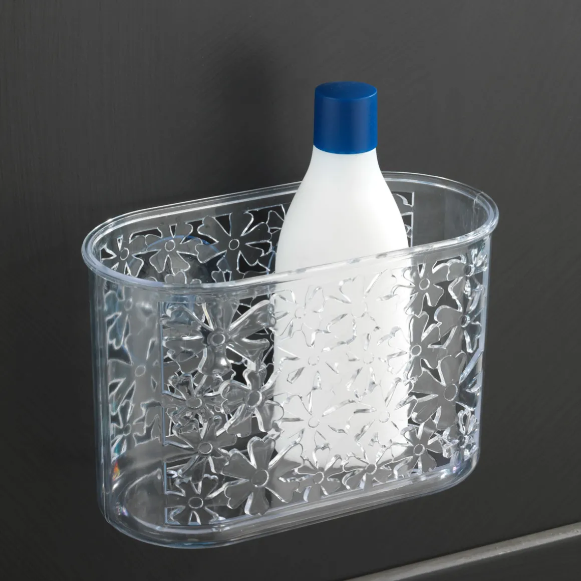 Wenko Universalablage Blumen transparent klein