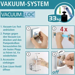 Wenko Vacuum-Loc Seifenspender Quadro